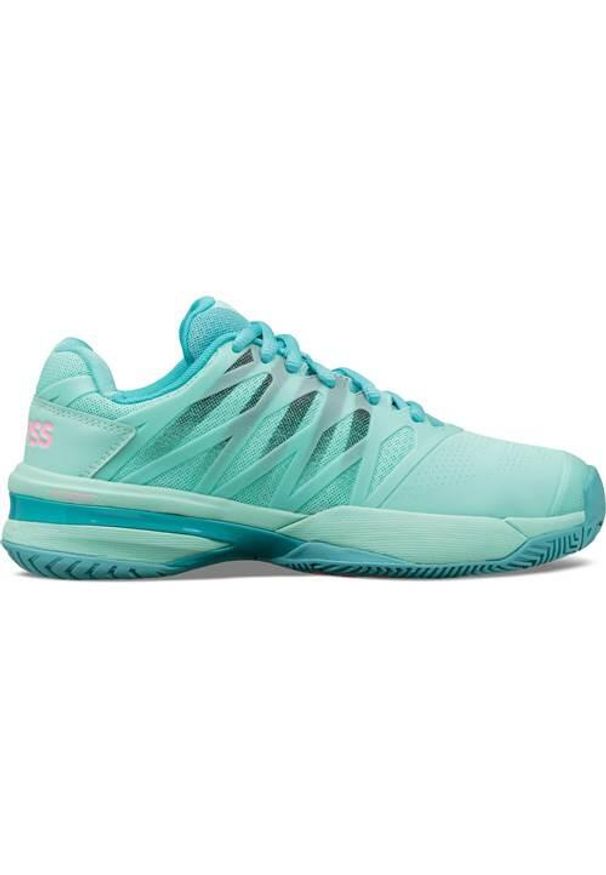 Buty do tenisa damskie K-Swiss Ultrashot 2 Allcourt. Kolor: wielokolorowy, różowy, niebieski. Materiał: materiał, syntetyk. Szerokość cholewki: normalna. Sport: tenis