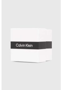 Calvin Klein zegarek męski kolor czarny. Kolor: czarny. Materiał: materiał #3