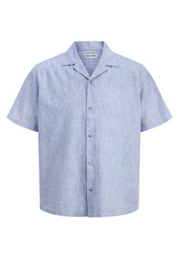 Jack & Jones Koszula Summer 12289191 Niebieski Relaxed Fit. Kolor: niebieski. Materiał: bawełna