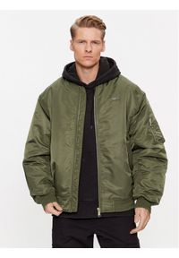 Tommy Jeans Kurtka bomber Authentic DM0DM17660 Zielony Relaxed Fit. Kolor: zielony. Materiał: syntetyk