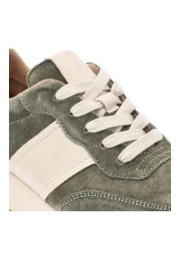 Zielone Sneakersy Filippo Modne Obuwie Damskie. Okazja: na co dzień. Zapięcie: sznurówki. Kolor: zielony. Materiał: zamsz. Szerokość cholewki: normalna #7