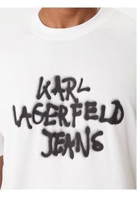 Karl Lagerfeld Jeans T-Shirt B1M17065 Biały Regular Fit. Kolor: biały. Materiał: bawełna #3