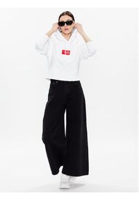 Calvin Klein Jeans Bluza J20J220561 Biały Regular Fit. Kolor: biały. Materiał: syntetyk #5