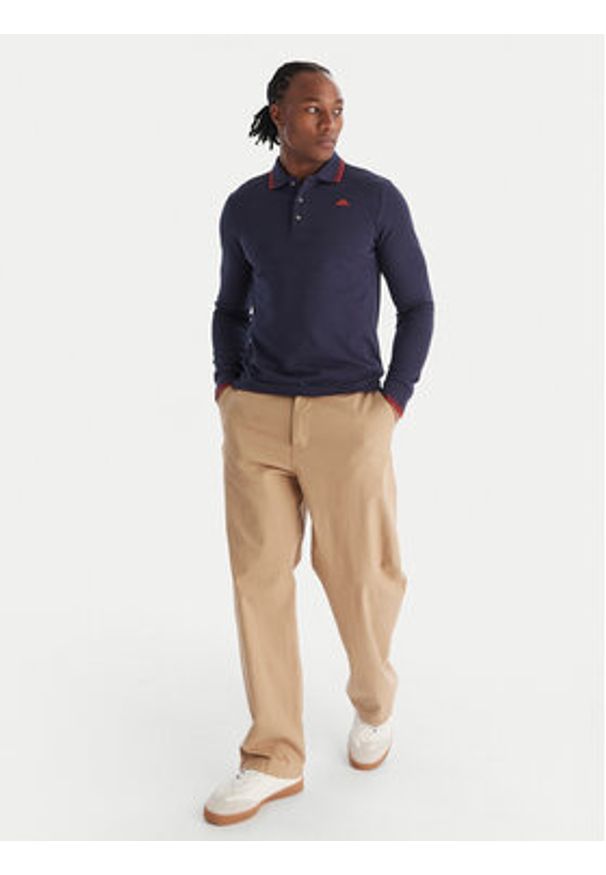 Robe di Kappa Polo Gord 6006570 Granatowy Slim Fit. Typ kołnierza: polo. Kolor: niebieski. Materiał: bawełna
