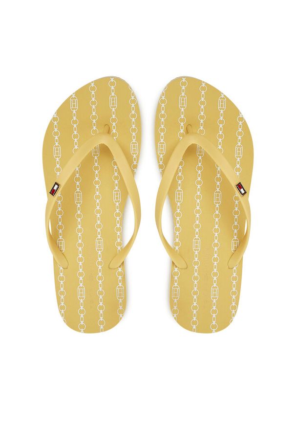 TOMMY HILFIGER - Japonki Tommy Hilfiger. Kolor: żółty