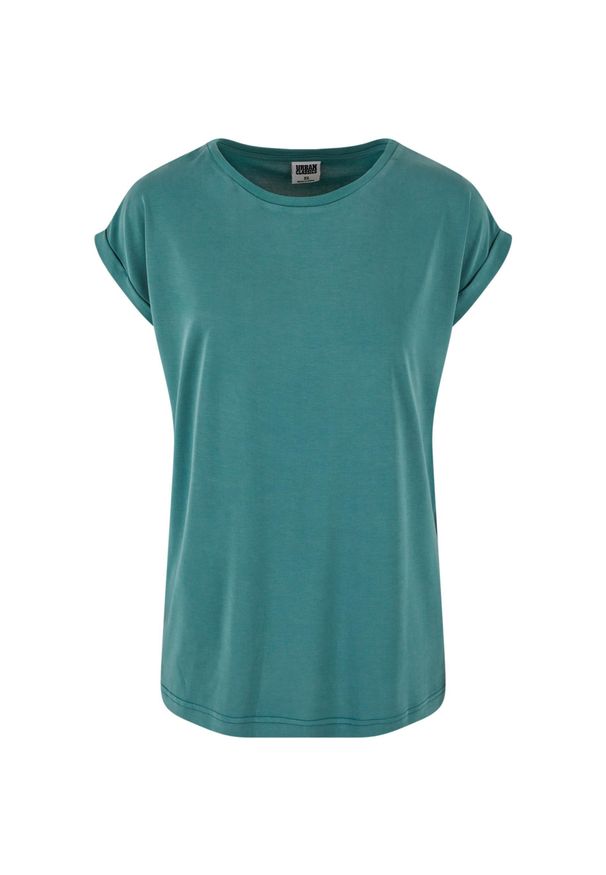 Damska modalna koszulka z długimi ramionami Urban Classics. Kolor: zielony. Długość: długie