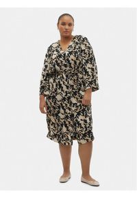 Vero Moda Curve Sukienka koszulowa Nora 10294730 Kolorowy Regular Fit. Materiał: syntetyk. Wzór: kolorowy. Typ sukienki: koszulowe