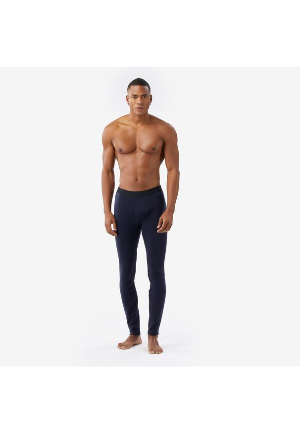 SIMOND - Legginsy trekkingowe męskie Forclaz MT900 merino. Kolor: niebieski. Materiał: wełna, elastan, akryl, materiał, poliamid. Sport: turystyka piesza