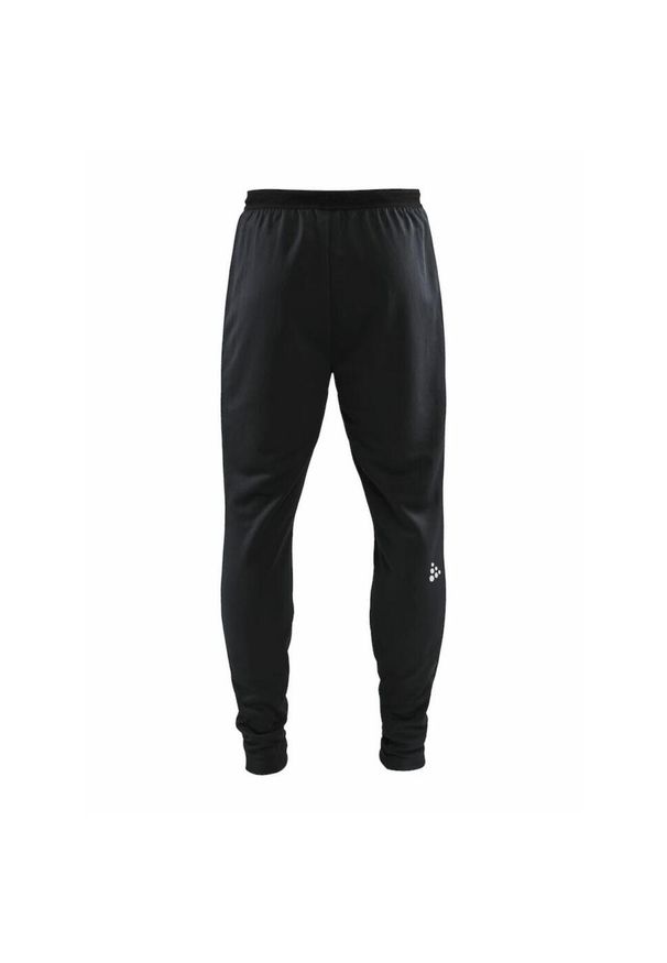 Spodnie treningowe męskie Craft Evolve Slim. Kolor: czarny. Materiał: dresówka. Sport: fitness