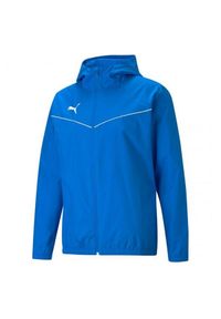 Puma - Męska Kurtka Na Każdą Pogodę Team Rise. Kolor: niebieski