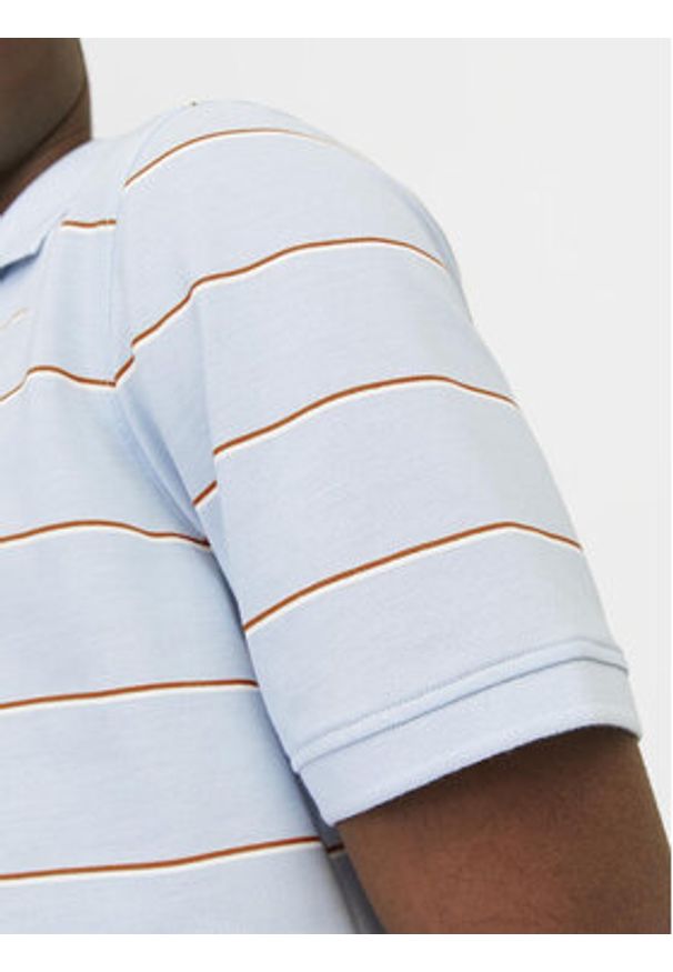 Jack & Jones Polo Bluwin 12170931 Błękitny Regular Fit. Typ kołnierza: polo. Kolor: niebieski. Materiał: syntetyk, bawełna