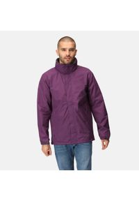 Regatta - Kurtka robocza męska Ardmore. Kolor: fioletowy. Sezon: zima. Sport: turystyka piesza #1