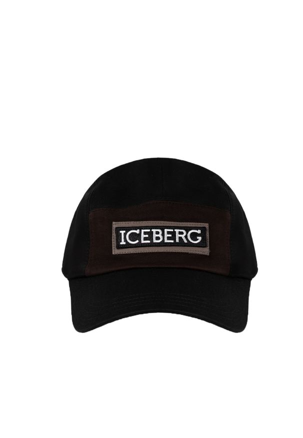 Iceberg Bejsbolówka | 71006920 | Mężczyzna | Czarny. Kolor: czarny. Materiał: bawełna. Wzór: aplikacja