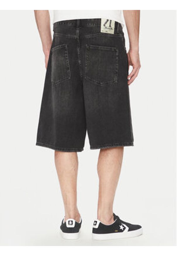 Only & Sons Szorty jeansowe Carl 22032957 Czarny Balloon Fit. Kolor: czarny. Materiał: bawełna