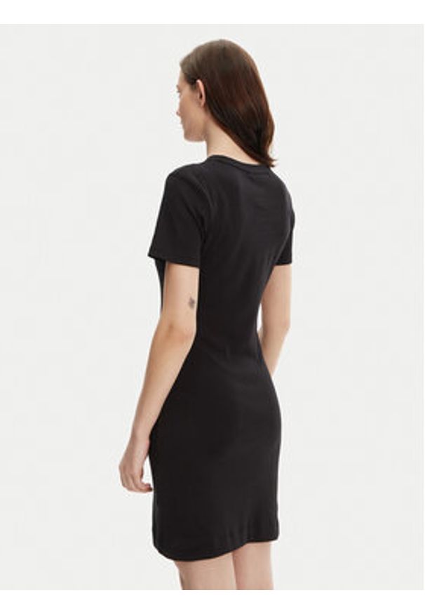 TOMMY HILFIGER - Tommy Hilfiger Sukienka codzienna New Cody WW0WW42721 Czarny Slim Fit. Okazja: na co dzień. Kolor: czarny. Materiał: bawełna. Typ sukienki: proste. Styl: casual