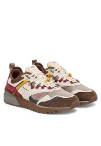 Pepe Jeans Sneakersy Stoke Sport M PMS600013 Brązowy. Kolor: brązowy. Materiał: materiał #4