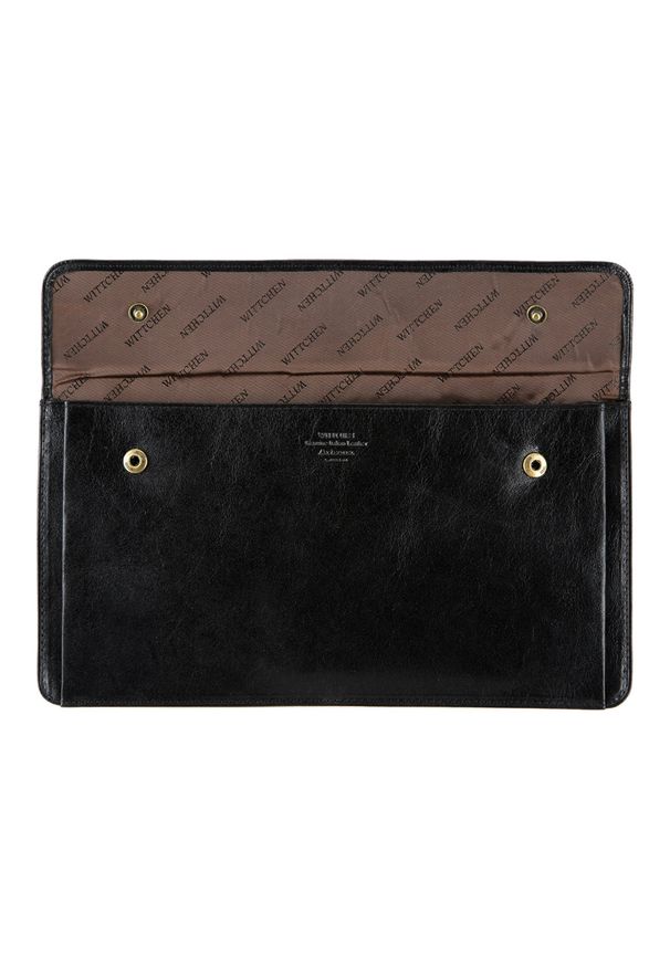 Czarne etui Wittchen z aplikacjami