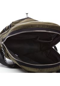 Big Star Accessories - Zielony Plecak Big Star Damska Modna Torba. Kolor: zielony. Materiał: materiał. Wzór: aplikacja #6