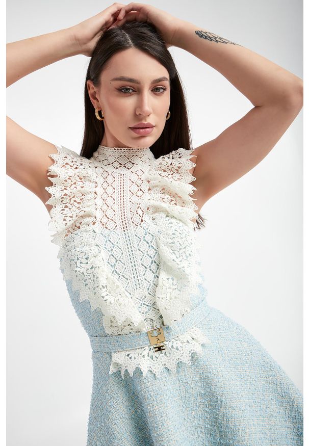 Elisabetta Franchi - Sukienka tweedowa ELISABETTA FRANCHI