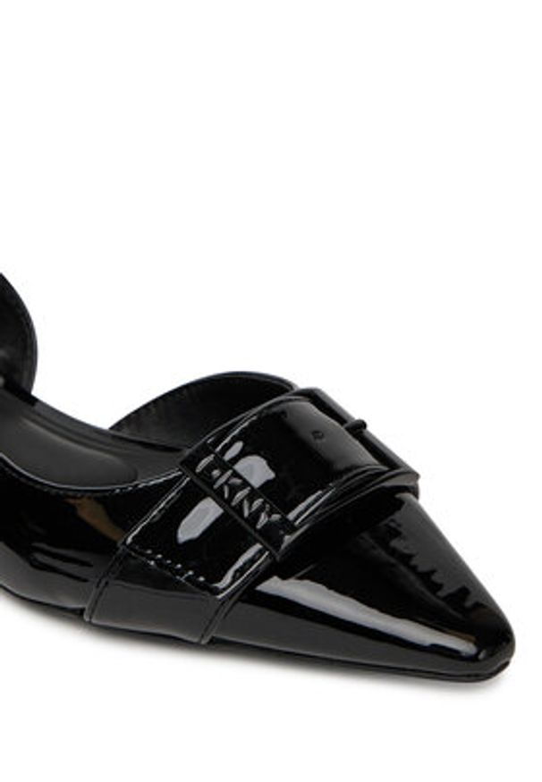 DKNY Baleriny Clemma K1563744 Czarny. Kolor: czarny. Materiał: skóra