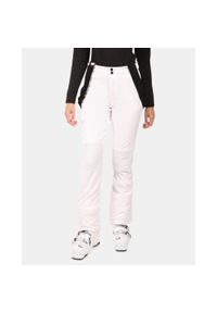 Damskie spodnie narciarskie typu softshell Kilpi DIONE-W. Kolor: biały. Materiał: softshell. Sezon: zima. Sport: narciarstwo #1