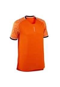KIPSTA - Koszulka piłkarska halowa dla dorosłych Imviso. Kolor: wielokolorowy, pomarańczowy, żółty. Materiał: materiał, poliester. Sport: piłka nożna #1