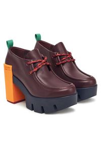 United Nude Półbuty Grip Moc Mid 1095792416 Bordowy. Kolor: czerwony. Materiał: skóra #6