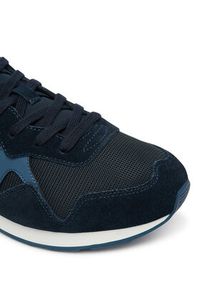 TOMMY HILFIGER - Tommy Hilfiger Sneakersy Runner Icon Mix FM0FM05679 Granatowy. Kolor: niebieski. Materiał: zamsz, skóra #6
