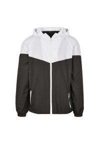 BUILD YOUR BRAND - Dwukolorowa Kurtka Windrunner Unisex Dla Dorosłych. Kolor: biały, wielokolorowy, czarny