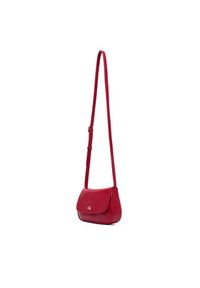 Calvin Klein Torebka Ck Flap Camera Bag LV04F3421G Bordowy. Kolor: czerwony. Materiał: skórzane #2