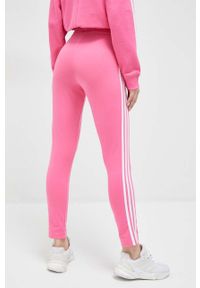 Adidas - adidas legginsy damskie kolor różowy wzorzyste. Stan: podwyższony. Kolor: różowy. Materiał: materiał, dzianina #3