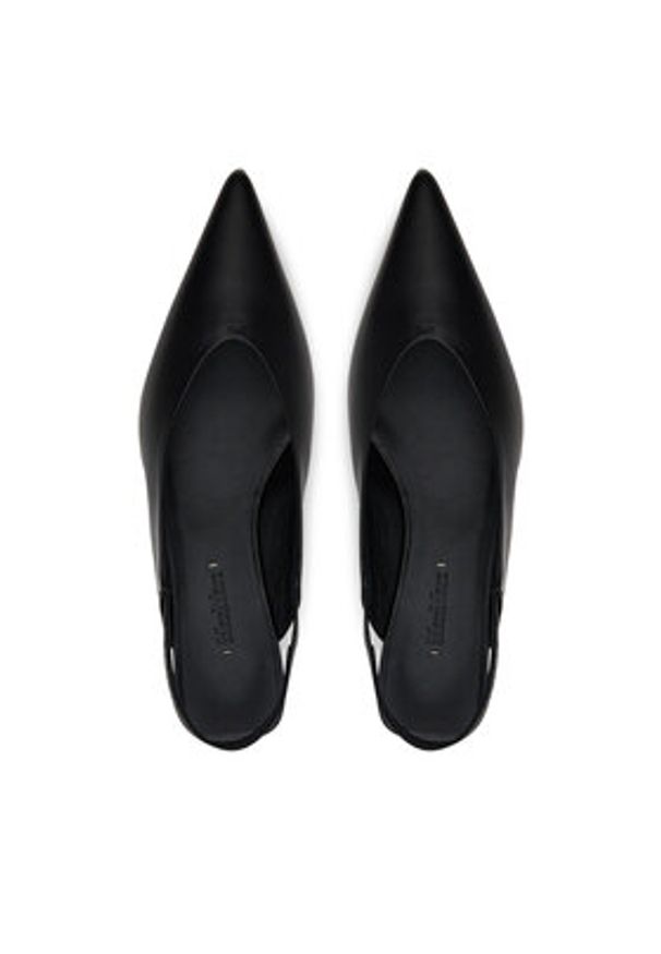 Max Mara Czółenka Slingy 2514521111600 Czarny. Kolor: czarny. Materiał: skóra