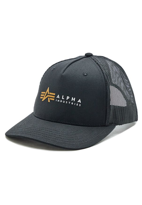 Alpha Industries Czapka z daszkiem Label 106901 Czarny. Kolor: czarny. Materiał: bawełna