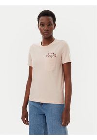 only - ONLY T-Shirt Polly 15317989 Różowy Regular Fit. Kolor: różowy. Materiał: bawełna