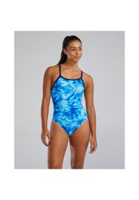 Strój pływacki damski TYR Trinityfit Swimsuit - Azultec. Kolor: niebieski