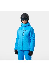 Damska kurtka narciarska Helly Hansen Snowplay. Kolor: szary, niebieski, wielokolorowy. Sezon: zima. Sport: narciarstwo #1
