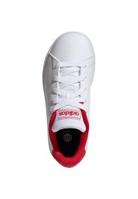 Adidas - Buty adidas Advantage Lifestyle Court Lace Jr H06179 białe. Okazja: na co dzień. Zapięcie: sznurówki. Kolor: biały. Materiał: materiał, syntetyk, guma. Szerokość cholewki: normalna. Model: Adidas Advantage #3