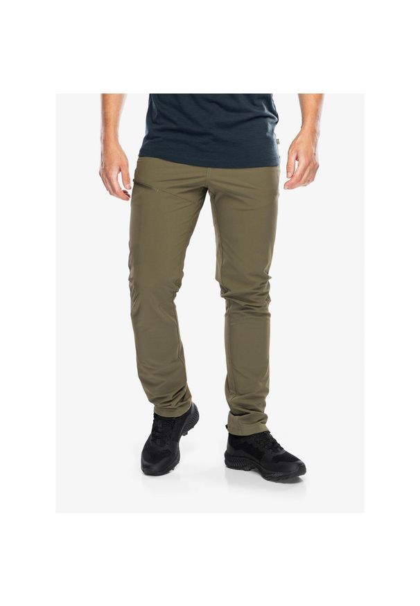 Fjällräven - Spodnie trekkingowe męskie Fjallraven Abisko Trail Stretch Trousers. Kolor: zielony. Sport: turystyka piesza