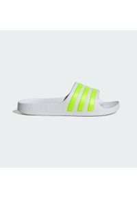 Adidas - Klapki adilette Aqua Kids. Kolor: biały, wielokolorowy, zielony. Styl: sportowy #1