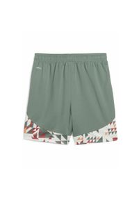Puma - Młodzieżowe szorty Palermo F.C. 24/25 PUMA Eucalyptus Green. Kolor: biały, wielokolorowy, zielony