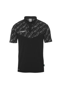 UHLSPORT - Polo Uhlsport Progressive 28. Typ kołnierza: polo. Kolor: czarny, biały, wielokolorowy