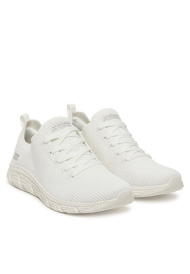skechers - Skechers Sneakersy Bobs B Flex Lo-Graceful Stride 117591/WHT Biały. Kolor: biały. Materiał: materiał
