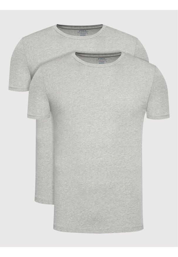 Polo Ralph Lauren Komplet 2 t-shirtów 714835960003 Szary Slim Fit. Typ kołnierza: polo. Kolor: szary. Materiał: bawełna