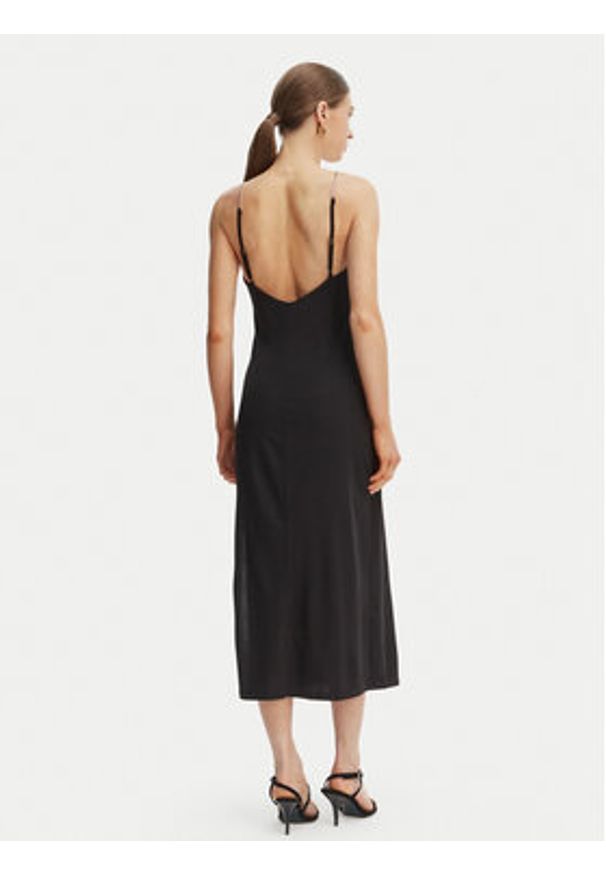 Morgan Sukienka koktajlowa 261-RYAN Czarny Regular Fit. Kolor: czarny. Materiał: syntetyk. Styl: wizytowy