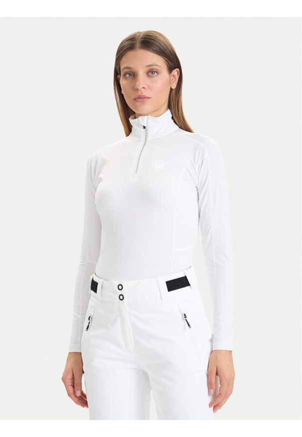 Rossignol Bluza techniczna Classique RLMWL08 Biały Slim Fit. Kolor: biały. Materiał: syntetyk