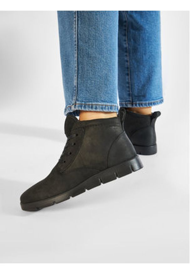 ecco - ECCO Trzewiki Bella 28227301001 Czarny. Kolor: czarny. Materiał: skóra, nubuk