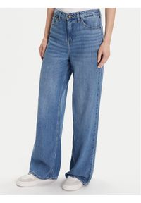 Lee Jeansy Stella 112371455 Niebieski Wide Leg. Kolor: niebieski