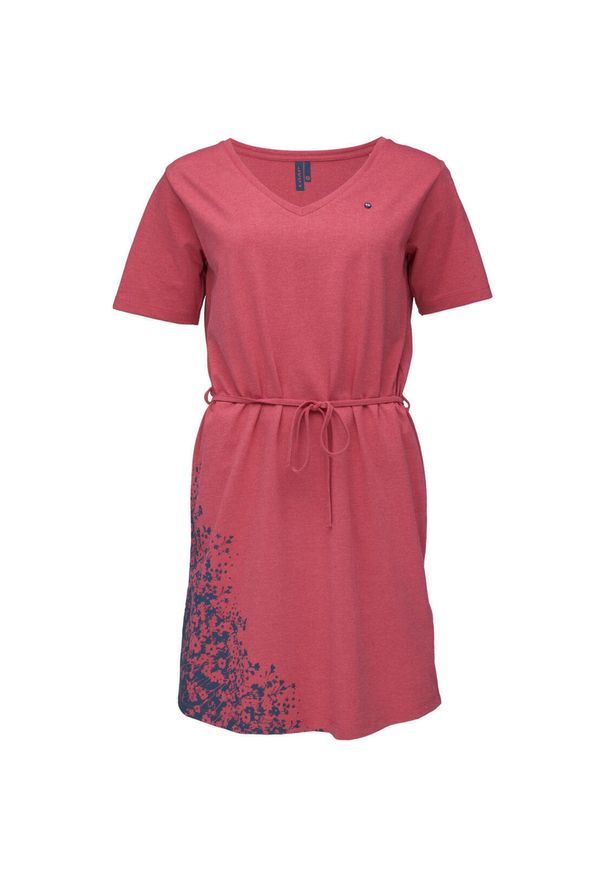 WOMEN'S HEALTH - Sukienka damska Loap Aurora PNK2, XS - dekolt w serek. Typ kołnierza: dekolt w serek. Kolor: różowy. Sezon: lato. Typ sukienki: sportowe. Styl: sportowy