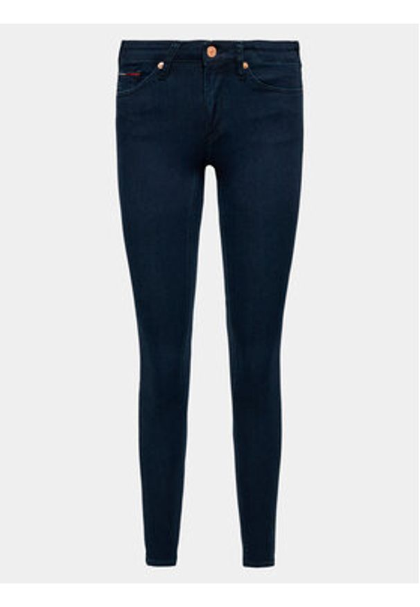 Tommy Jeans Jeansy Sophie DW0DW09210 Granatowy Skinny Fit. Kolor: niebieski