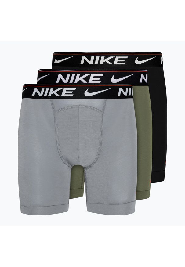 Bokserki męskie Nike Dri-FIT Ultra Comfort Brief 3 pary. Kolor: szary. Technologia: Dri-Fit (Nike)